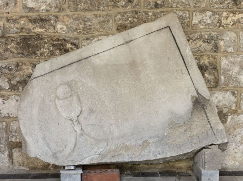 Grafsteen van de monnik Egide Isoggart