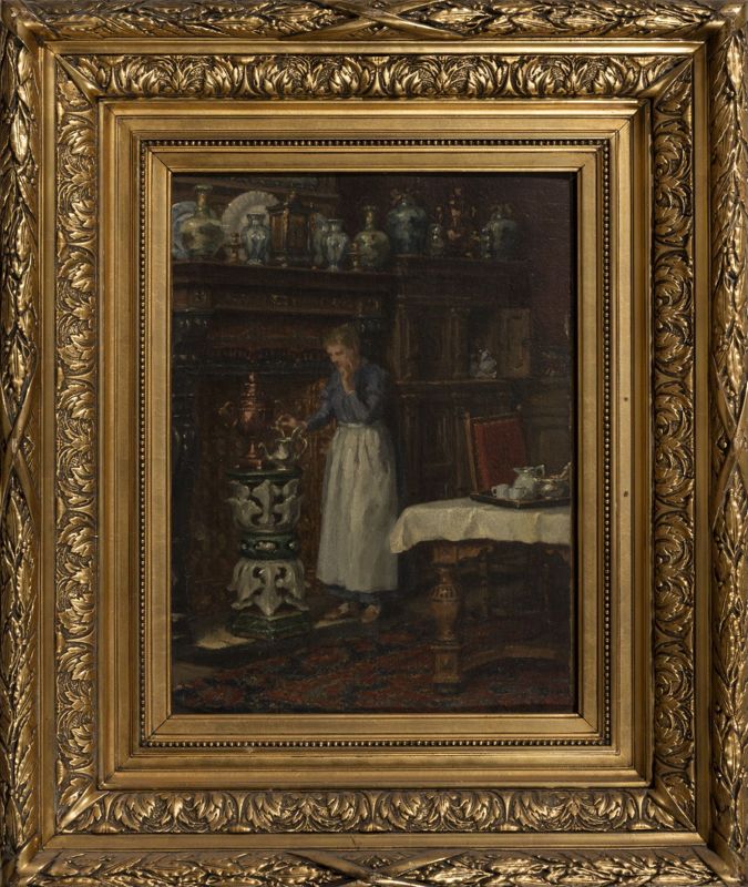 Femme préparant le café