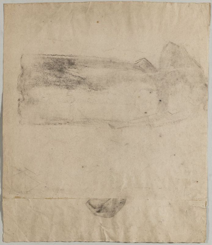 Croquis d'une femme debout (fragment)