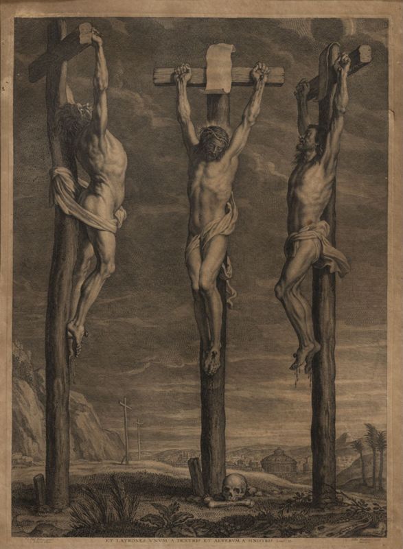 Christ crucifié entre deux larrons