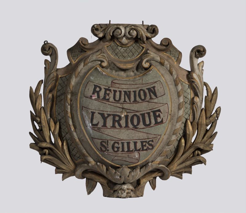 Enseigne de la Réunion lyrique de Saint-Gilles