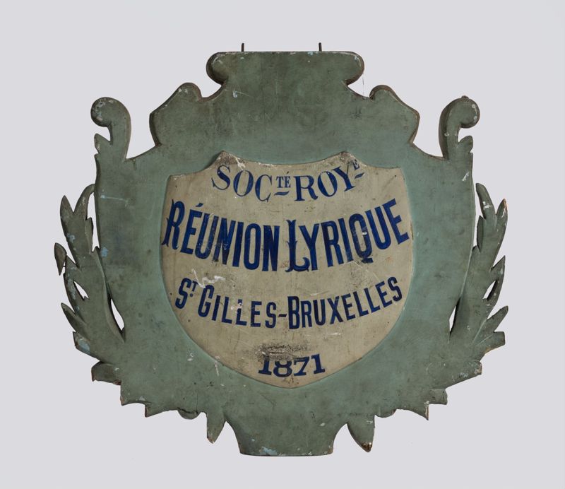 Enseigne de la Réunion lyrique de Saint-Gilles