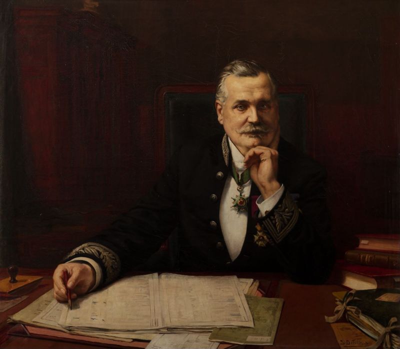Portrait de Maurice Van Meenen, bourgmestre de Saint-Gilles