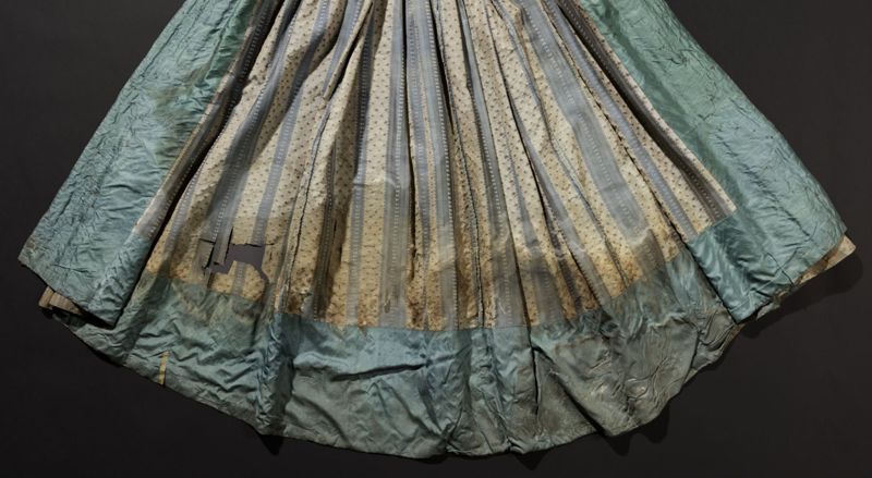 Robe à la française met Watteau-plooien