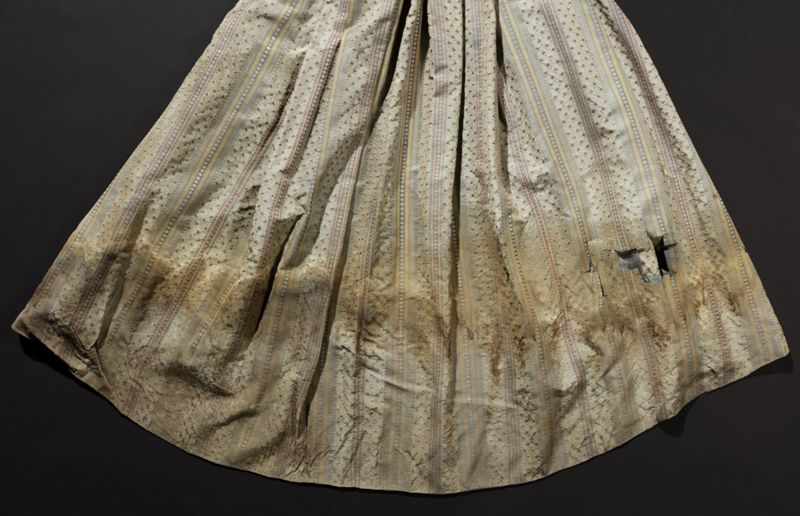 Robe à la française met Watteau-plooien