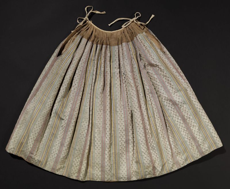 Robe à la française met Watteau-plooien