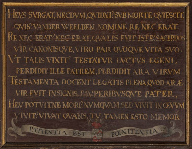 Portret van kannunik Guillaume Vander Weelden