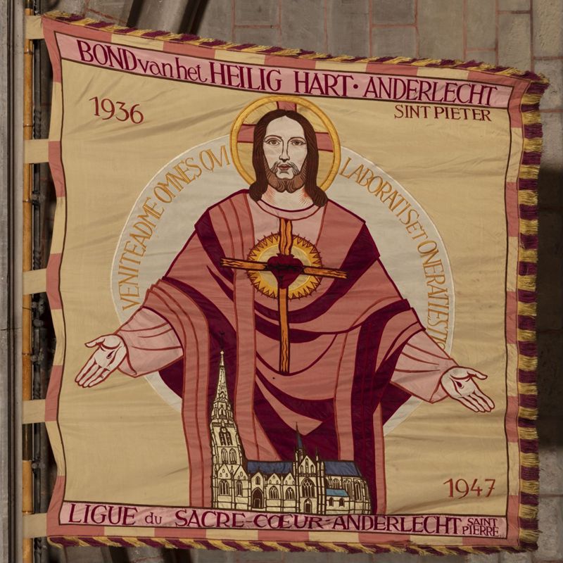 Drapeau de la Ligue du Sacré-Coeur d'Anderlecht