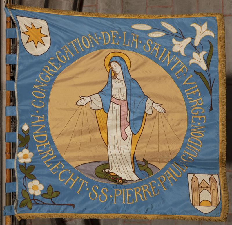 Drapeau de la congrégation de la sainte Vierge d'Anderlecht