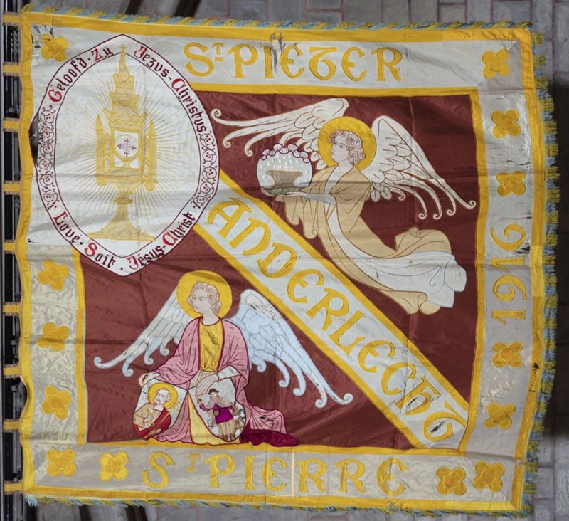 Drapeau de l'église des Saints-Pierre-et-Guidon d'Anderlecht