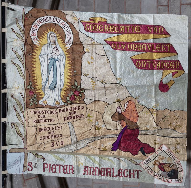 Drapeau de la congrégation Notre-Dame de l'Immaculée-conception d'Anderlecht