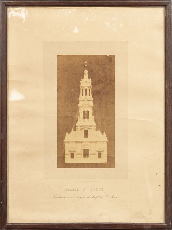 Photographie de la maquette du projet pour la façade de l'église Saint-Josse