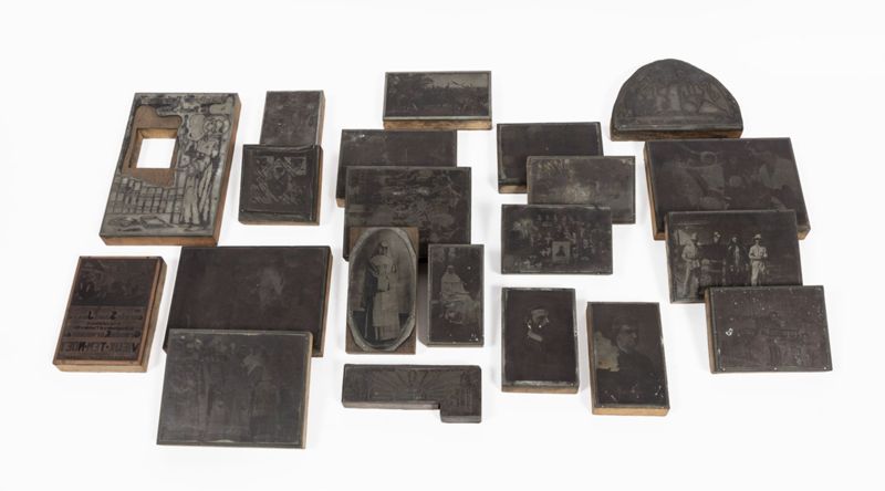 Ensemble de planches à imprimer de la Bibliothèque paroissiale de Saint-Josse