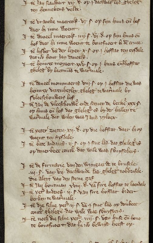 Comptes de la Table des pauvres de Saint-Clément à Watermael-Boitsfort