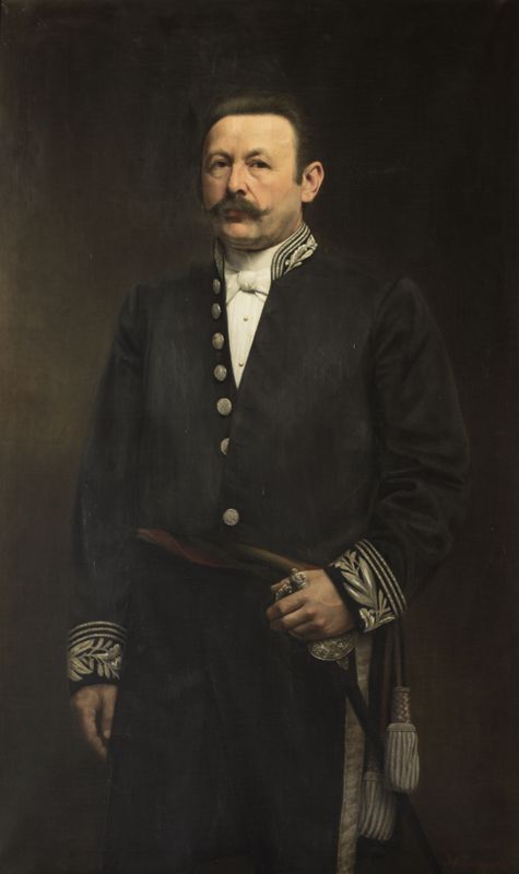 Portrait de Ferdinand Vanderschrick, bourgmestre de Saint-Gilles de 1896 à 1899