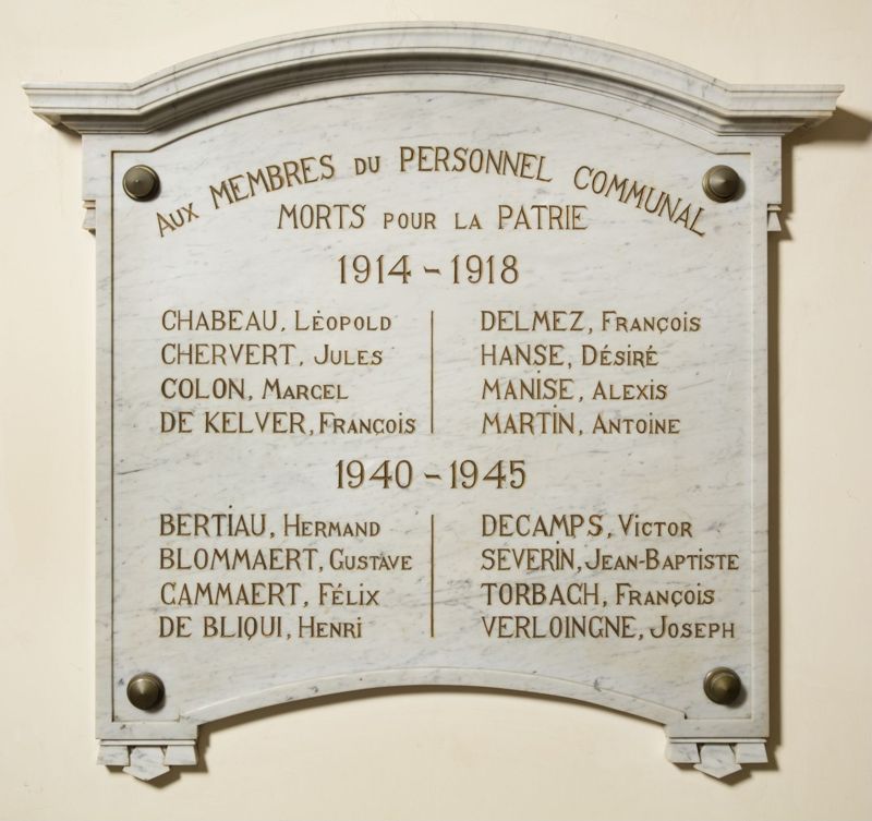 Plaque commémorative pour les victimes de la guerre 1914-1918