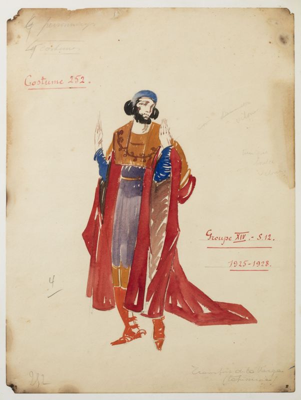 Projet du costume n°252 de l’Ommegang de Bruxelles de 1930
