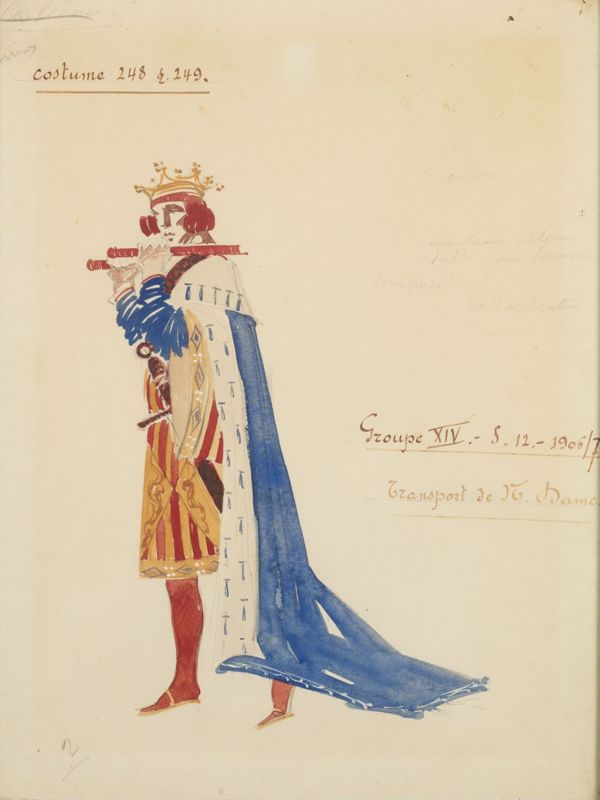 Projet des costumes n° 248 et 249 de l’Ommegang de Bruxelles de 1930