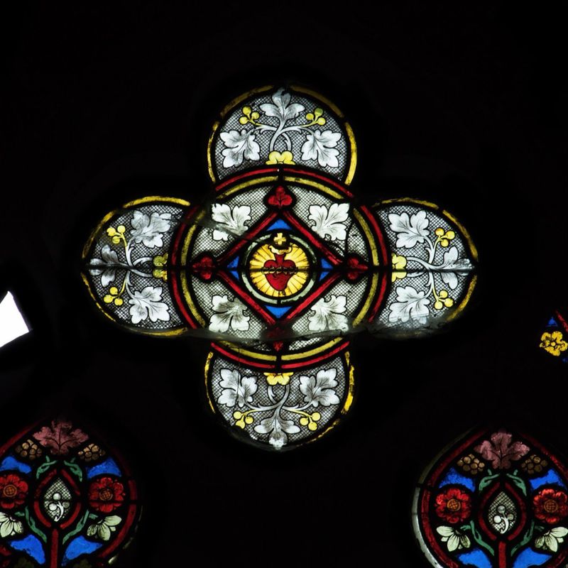 Vitrail du Saint Sacrement