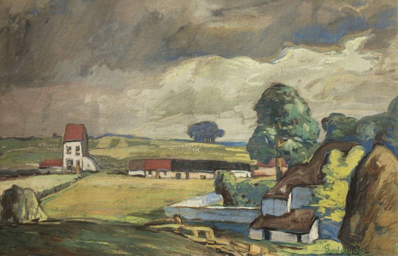 Paysage à Oisy (France)