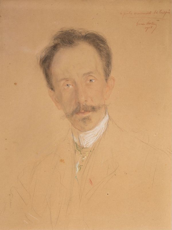 Portrait du peintre et ornemaniste Adolphe Crespin (1859-1944)