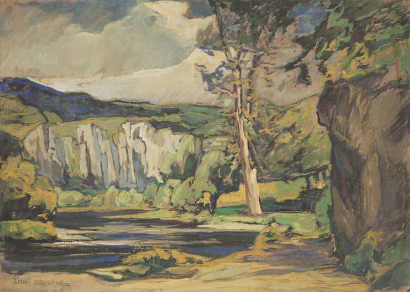 Paysage avec rivière