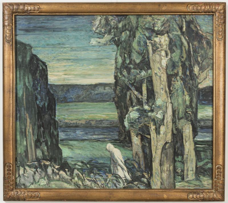 Moine au bord de l'eau