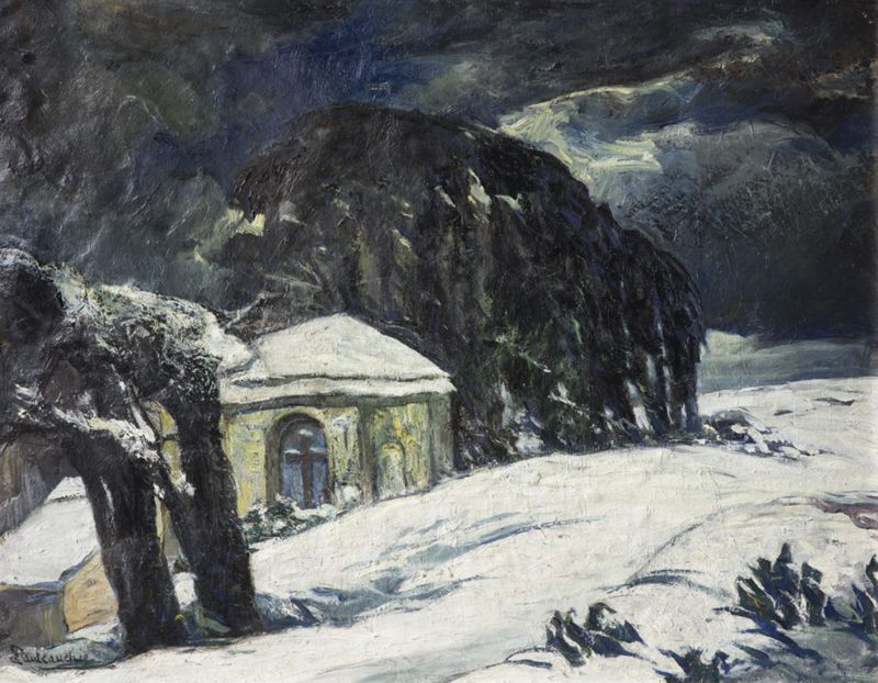 Chapelle sous la neige