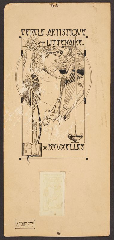 Couverture pour la revue du Cercle Artistique et Littéraire de Bruxelles