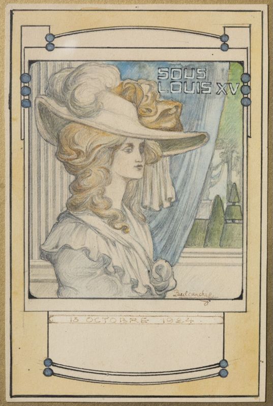 Projet d’invitation “Sous Louis XV”
