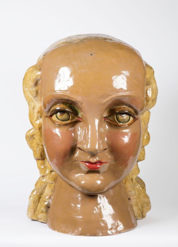 Tête de géant de l’Ommegang de Bruxelles : Mieke