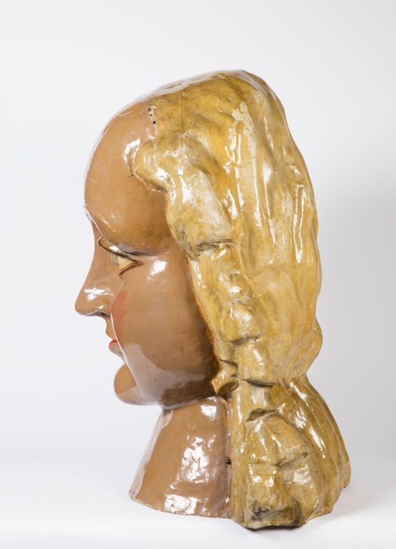 Tête de géant de l’Ommegang de Bruxelles : Mieke