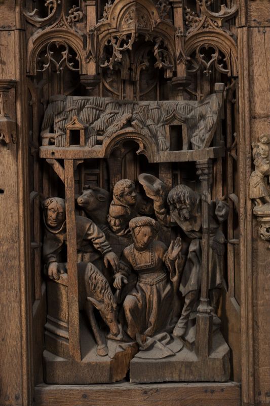 Retable de la Vie de la Vierge : Nativité