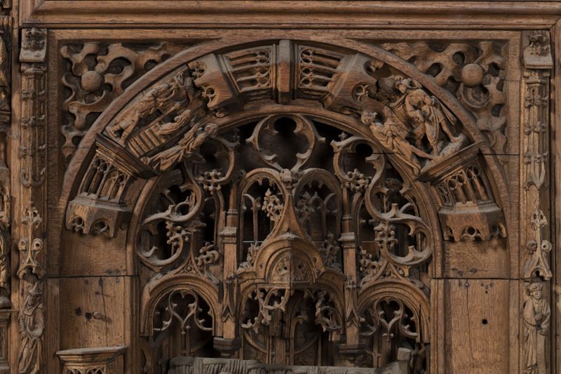 Retable de la Vie de la Vierge : Nativité