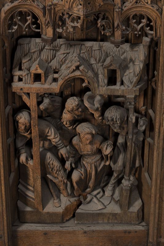 Retable de la Vie de la Vierge : Nativité