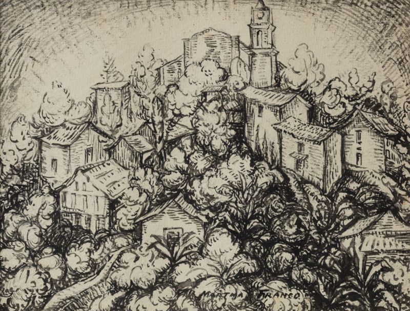 Paysage de Taxco de Alarcón (Mexique) avec église