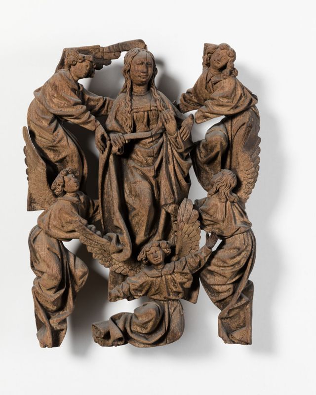 Retable de la Vie de la Vierge : Dormition, Assomption, Couronnement de la Vierge