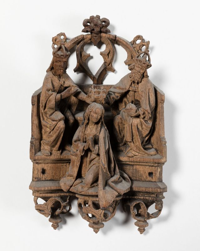 Retable de la Vie de la Vierge : Dormition, Assomption, Couronnement de la Vierge