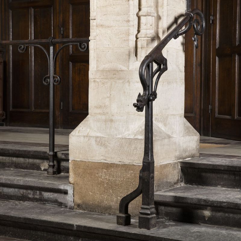 rampe d'escalier / Eglise Notre-Dame de la Cambre et Saint-Philippe Néri[Ixelles]