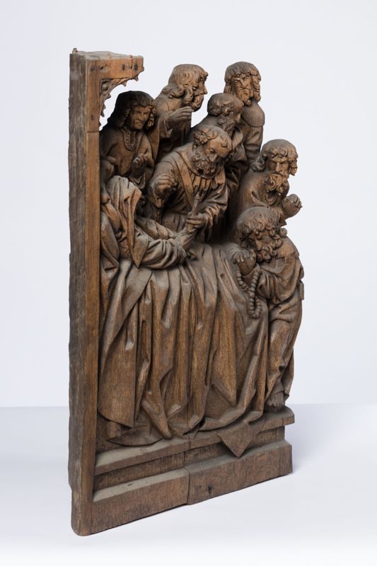 Retable de la Vie de la Vierge : Dormition, Assomption, Couronnement de la Vierge