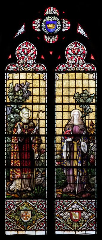 Saint évêque saurochtone et sainte Catherine