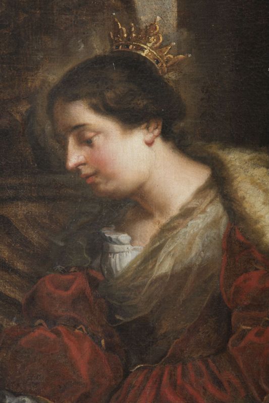 H. Elisabeth deelt almoezen uit