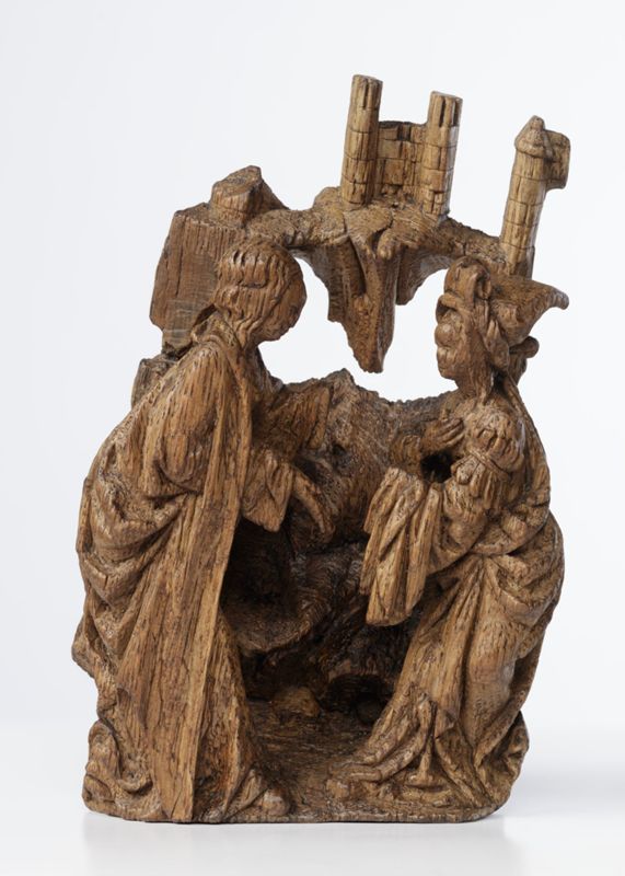 Retable de la Vie de la Vierge : Dormition, Assomption, Couronnement de la Vierge