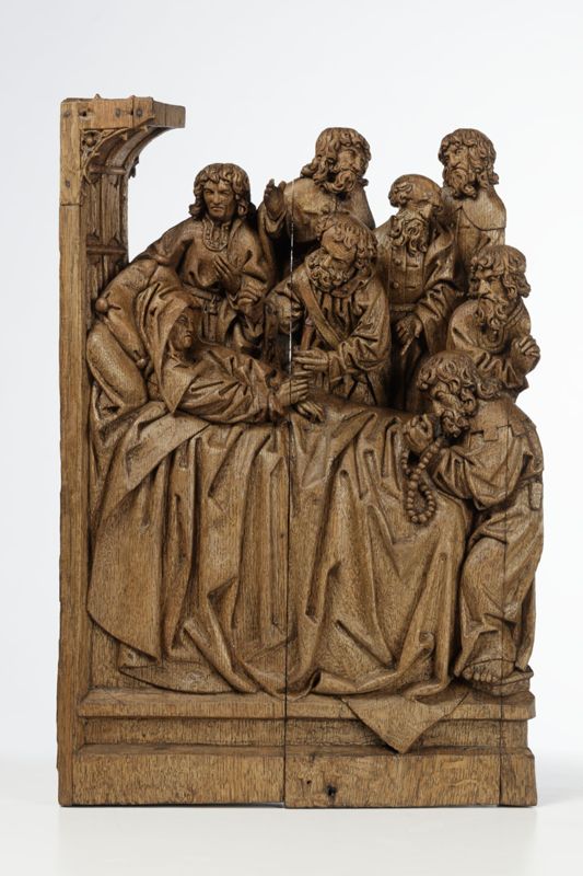 Retable de la Vie de la Vierge : Dormition, Assomption, Couronnement de la Vierge