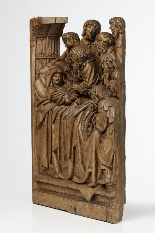 Retable de la Vie de la Vierge : Dormition, Assomption, Couronnement de la Vierge