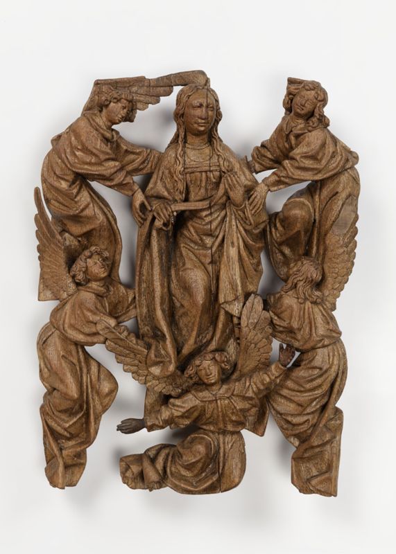 Retable de la Vie de la Vierge : Dormition, Assomption, Couronnement de la Vierge