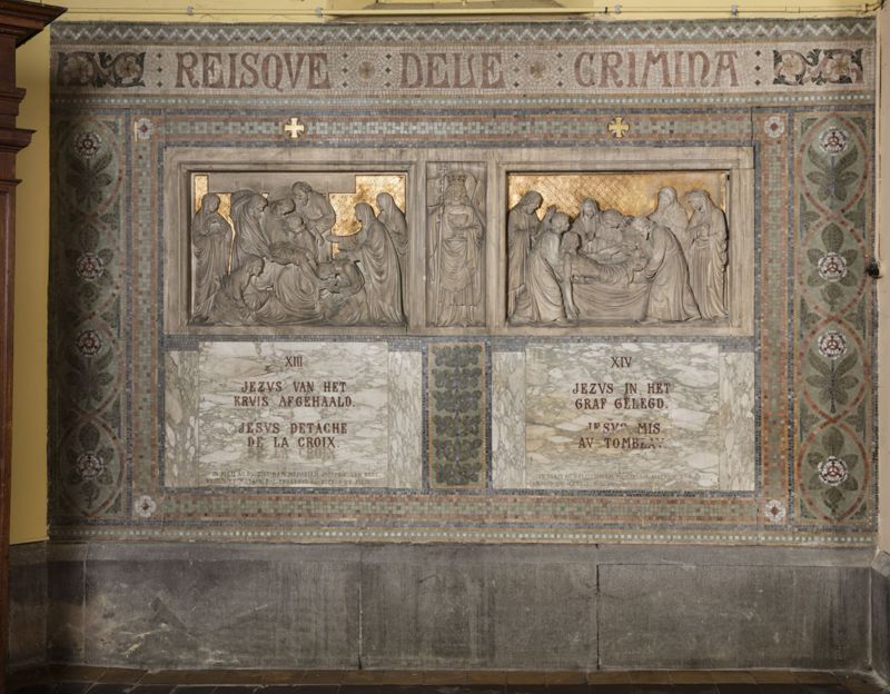 Parement mural du Chemin de croix
