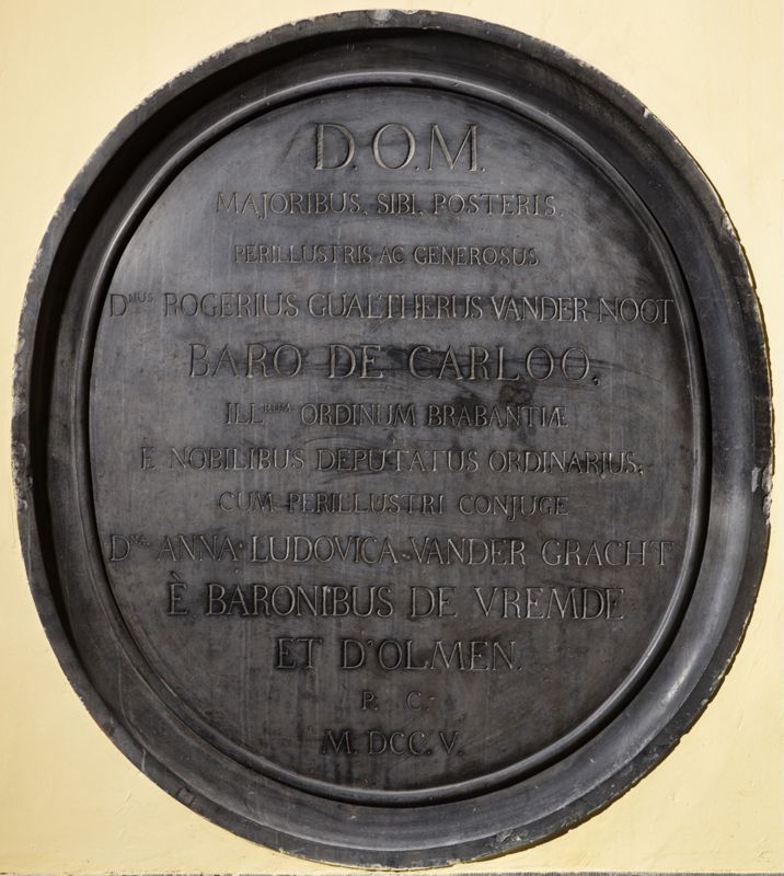Grafmonument van Roger Wauthier van der Noot (1644-1710), heer van Carloo, en zijn vrouw Anne Louis van der Gracht ( ? – 1745)