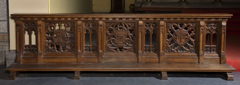 banc de communion / Kerk Sint-Job[Carloo(Ukkel)]