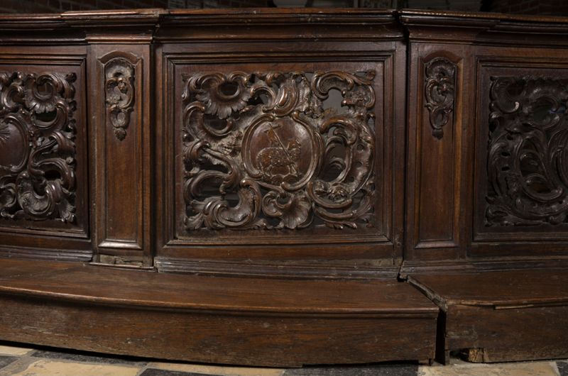 banc de communion / Chapelle Notre-Dame de Bon Secours[Stalle(Uccle)]